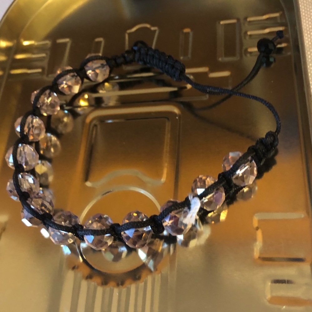 Aurora Borealis Crystal Macrame Bracelet- 670 $30 or $25 w/offer
